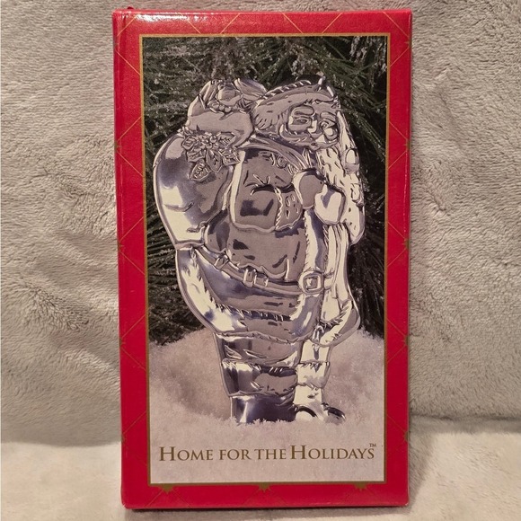 Home For The Holidays Other - Vintage Home for the Holidays Santa Claus Metal Spoon Rest/Candy Dish Tray w/box